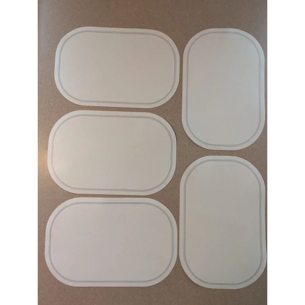 Vtg 5 Corelle Corning English Breakfast Placemats Vinyl/Foam Reversible RARE!